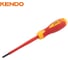 Отвертка диэлектрическая шлицевая KENDO VDE SL5.5x125 мм, 1000 В 20405 1