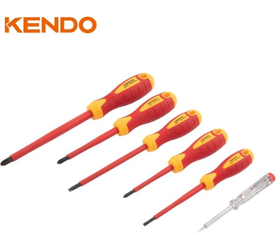 Набор диэлектрических отверток KENDO 6 шт. 1000 В 20483