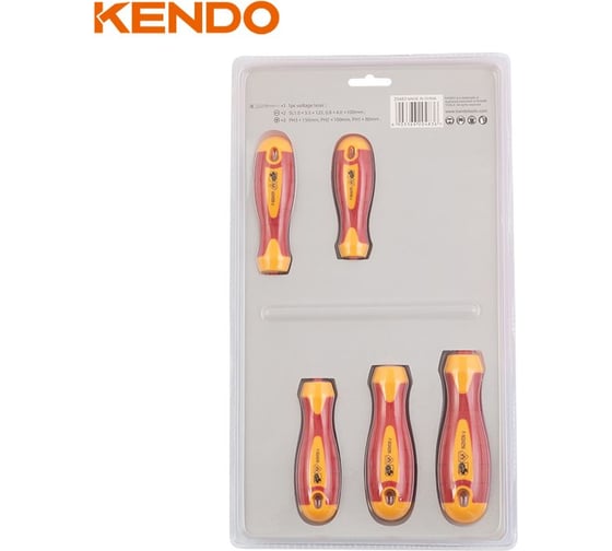 Набор диэлектрических отверток KENDO 6 шт. 1000 В 20483