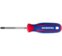 Отвертка с магнитным наконечником WORKPRO PH1x100 мм CR-V WP221027