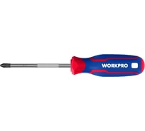 Отвертка с магнитным наконечником WORKPRO PZ3x150мм CR-V WP221038