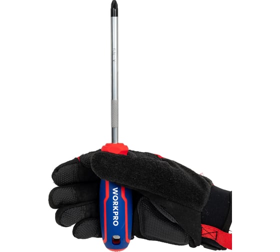 Отвертка с магнитным наконечником WORKPRO PZ3x150мм CR-V WP221038