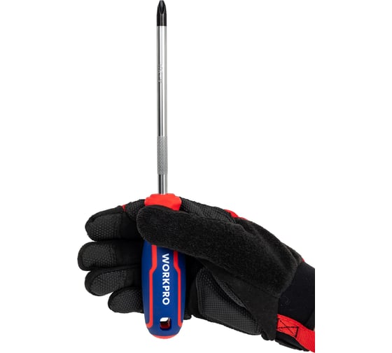 Отвертка с магнитным наконечником WORKPRO PH3x150мм CR-V WP221032