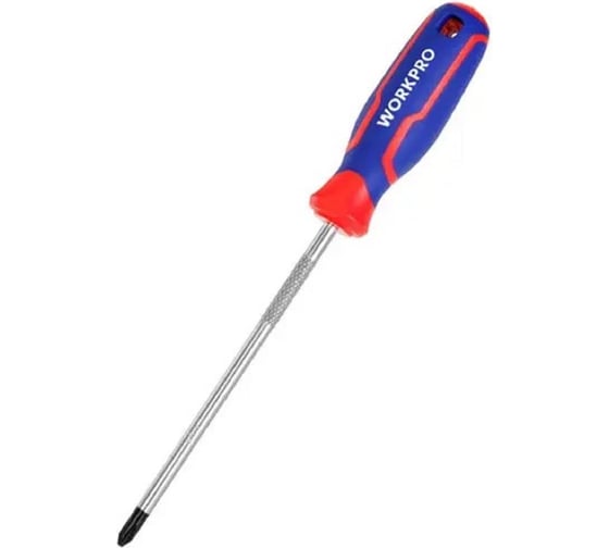 Отвертка с магнитным наконечником WORKPRO PH1x75мм CR-V WP221026