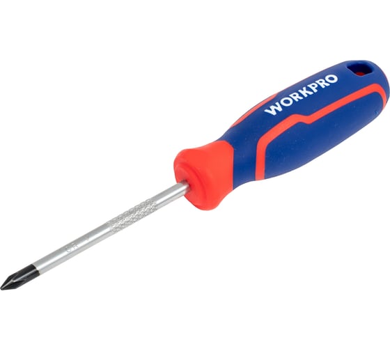 Отвертка с магнитным наконечником WORKPRO PH1x75мм CR-V WP221026