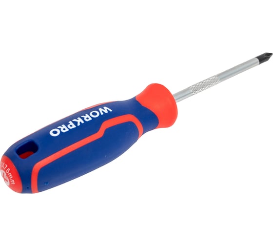 Отвертка с магнитным наконечником WORKPRO PH1x75мм CR-V WP221026