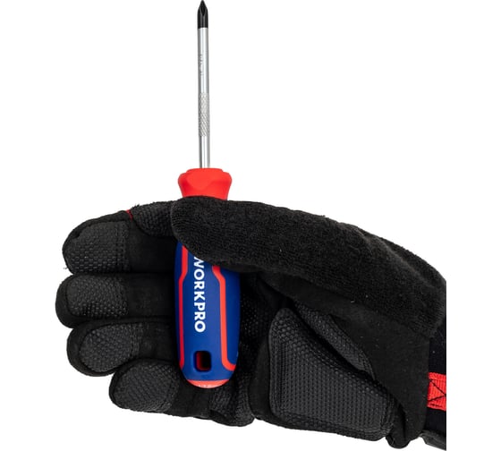 Отвертка с магнитным наконечником WORKPRO PH1x75мм CR-V WP221026