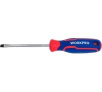 Отвертка с магнитным наконечником WORKPRO шлиц 6,5x100мм CR-V WP221019