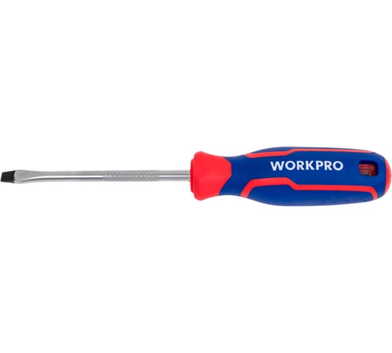 Отвертка с магнитным наконечником WORKPRO шлиц 6,5x100мм CR-V WP221019 1