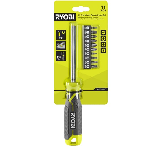 Отвертка со сменными битами Ryobi RHSDSM11PC 5132006227