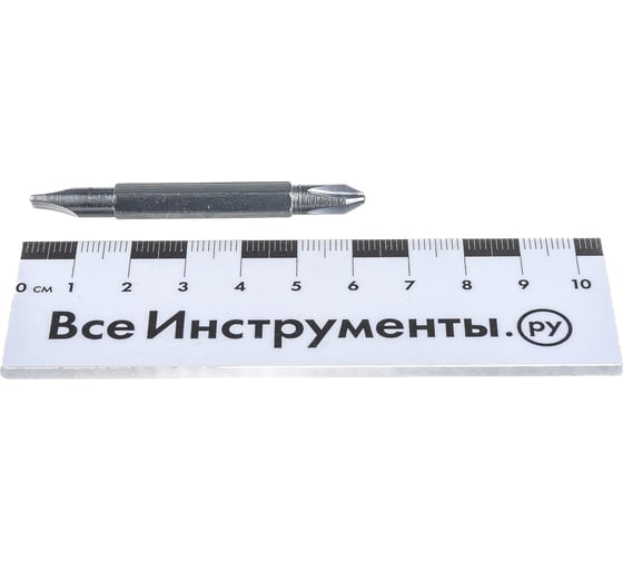 Комбинированная отвертка ТУНДРА 2 в 1 PH2 и SL6 х 38 мм, без магнита, 2К рукоятка 1858814