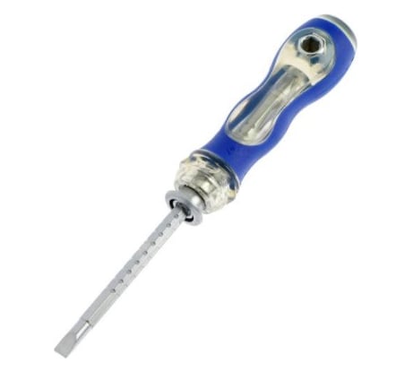 Комбинированная отвертка ТУНДРА 3 в 1, PH2/SL6 х 160 мм, изменяемая длина жала, 2К рукоятка 2276021