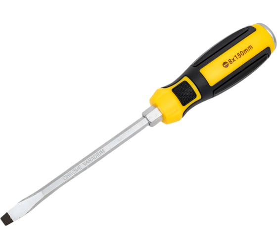Отвертка ударная шлицевая KUBIS SL8х150 мм, CrV6150 02-08-4816 1