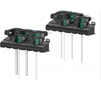 Набор отвёрток под внутренний шестигранник WERA с Т-образной рукояткой, 3/32"- 3/8", 10 предметов WE-023451