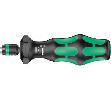 Ручка-держатель WERA 826 T Kraftform Turbo быстрозажимной патрон Rapidaptor, 1/4 x 146 мм WE-057480