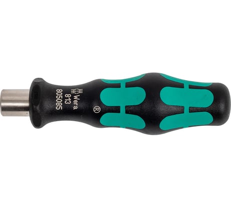 Ручка-битодержатель WERA 813 1/4, с магнитом, рукоятка Kraftform Plus WE-051274