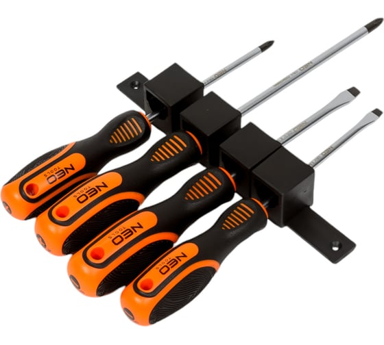 Набор отверток NEO Tools 4 шт SL/PH двухкомп рукоятка 04-191