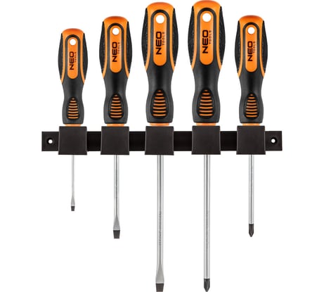 Набор отверток NEO Tools 5 шт SL/PH двухкомп рукоятка 04-192