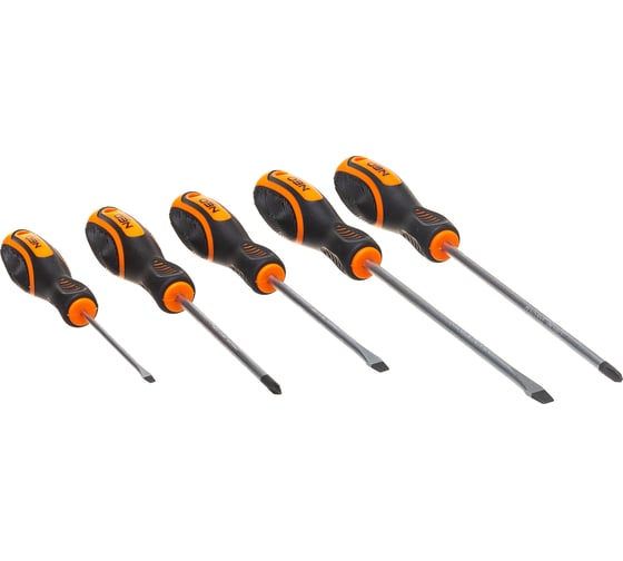 Набор отверток NEO Tools 5 шт SL/PH двухкомп рукоятка 04-192