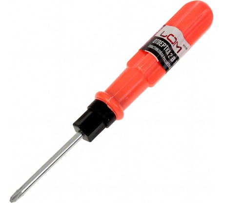 Комбинированная отвертка LOM 2 в 1, PH1/SL5 х 75 мм, пластиковая рукоятка 1818283