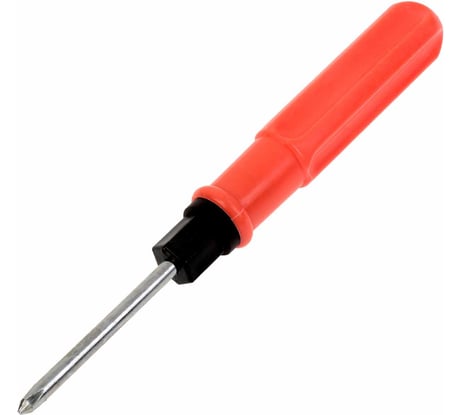 Комбинированная отвертка LOM 2 в 1, PH2/SL6 х 100 мм, пластиковая рукоятка 1818284