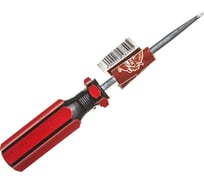 Шлицевая отвертка LOM SL4 х 75 мм, без магнита, пластиковая рукоятка 1858749