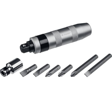 Ударно-поворотная отвертка ЗУБР Профессионал 8 предметов 2567