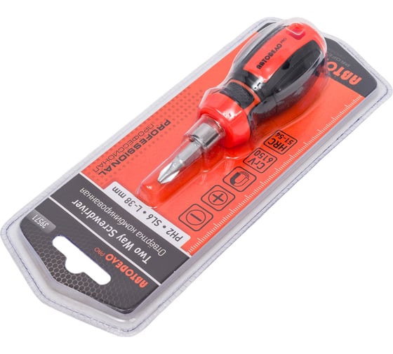 Комбинированная отвертка АвтоDело PH2-SL6 L=38mm PRO 39571 16090