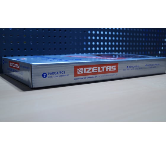 Набор отверток IZELTAS ERGONOMIK прямой+крестообразный шлиц, 7 предметов 4350008107