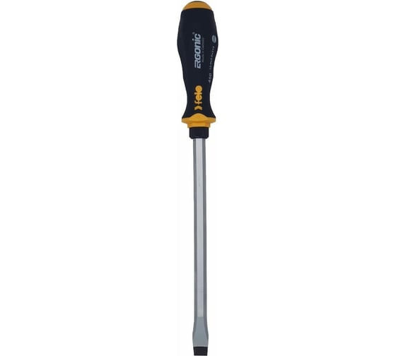 Плоская шлицевая ударная отвертка Felo Ergonic 12,0X2,0X210 45012040