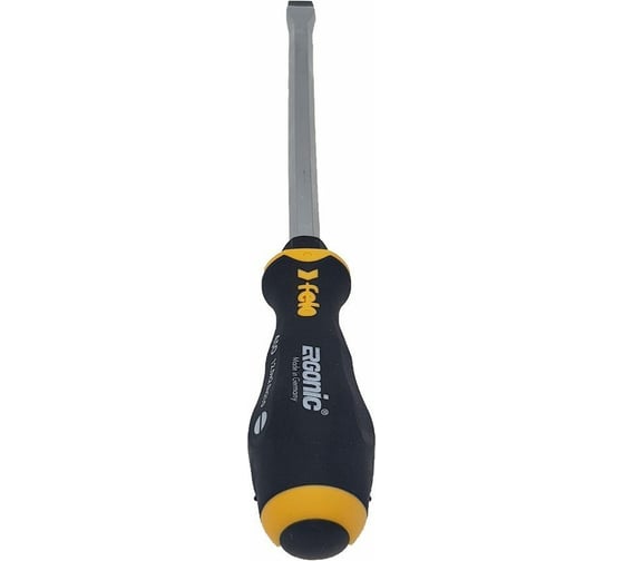 Плоская шлицевая ударная отвертка Felo Ergonic 12,0X2,0X210 45012040