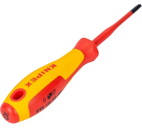 Набор отвёрток KNIPEX VDE, тонкие, 6 предметов, SL2.5/4, PlusMinus PH/S PZ/S 1/2 KN-002012V05