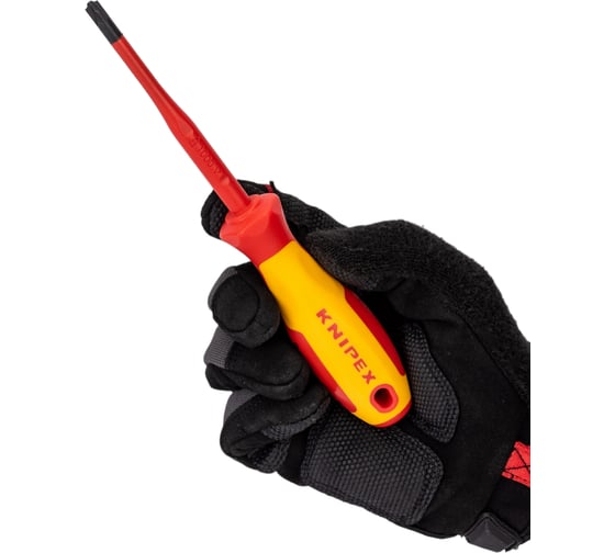 Набор отвёрток KNIPEX VDE, тонкие, 6 предметов, SL2.5/4, PlusMinus