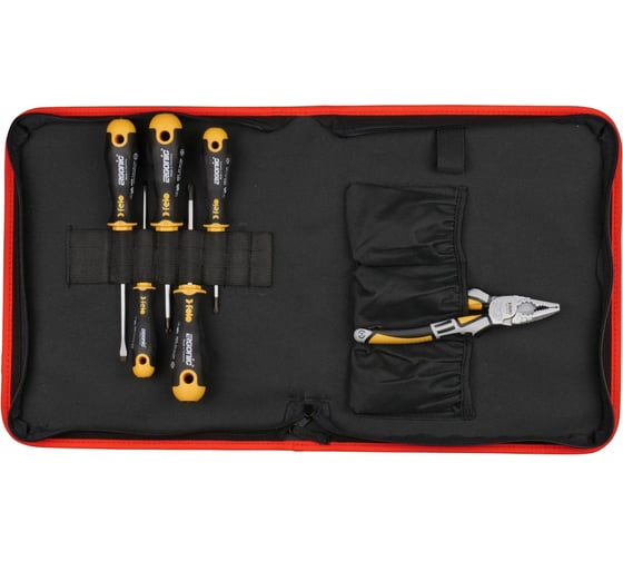 Набор отверток Felo Ergonic SL, PH, PZ с плоскогубцами 180 мм, в сумке 40096604