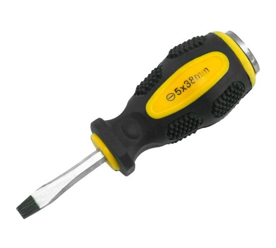 Отвертка шлицевая ударная Pobedit Expert Cr-V, SL5х38 мм 2567538