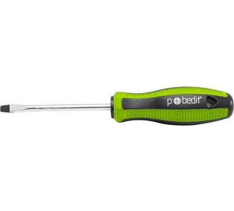 Отвертка шлицевая Pobedit Elite Cr-V, SL6х100 мм 2565610