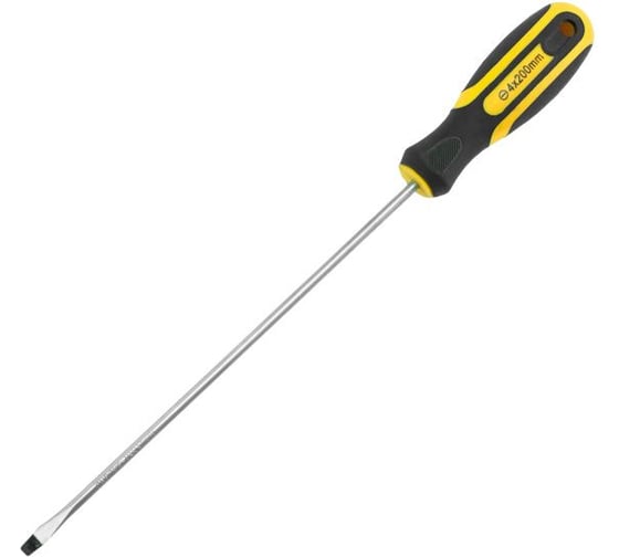 Отвертка шлицевая Pobedit Profi Cr-V, SL4х200 мм 2563420