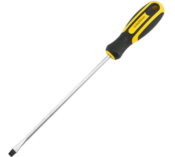 Отвертка шлицевая Pobedit Profi Cr-V, SL6х200 мм 2563620