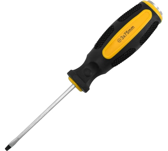 Отвертка шлицевая ударная Pobedit Expert Cr-V, SL3х75 мм 2567375