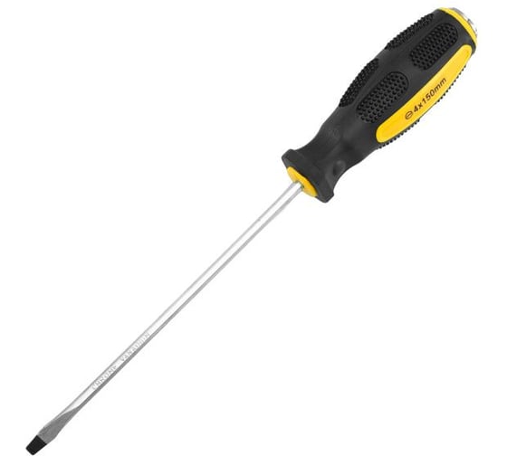 Отвертка шлицевая ударная Pobedit Expert Cr-V, SL4х150 мм 2567415