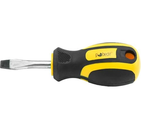 Отвертка шлицевая Pobedit Profi Cr-V, SL6х38 мм 2563638