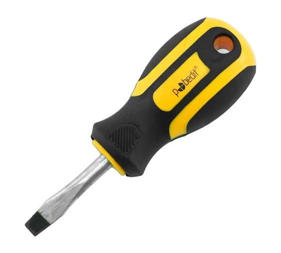 Отвертка шлицевая Pobedit Profi Cr-V, SL6х38 мм 2563638