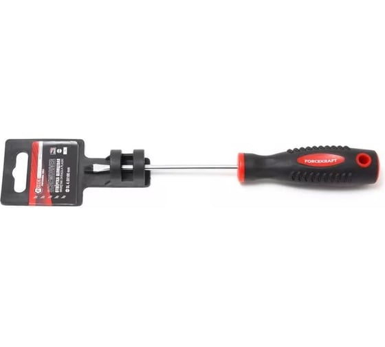 Отвертка шлицевая магнитная Forcekraft «Profi» S2 SL3.5x100мм FK-70335100(28220)