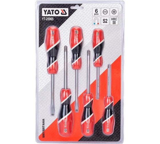 Набор отверток 6 предметов YATO YT-25965
