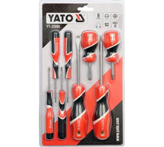Набор отверток YATO 8 предметов YT-25980