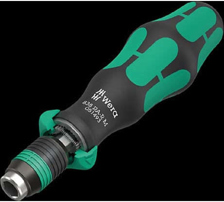 Ручка-битодержатель с функцией трещотки WERA 838 RA-R M 1/4" WE-051493