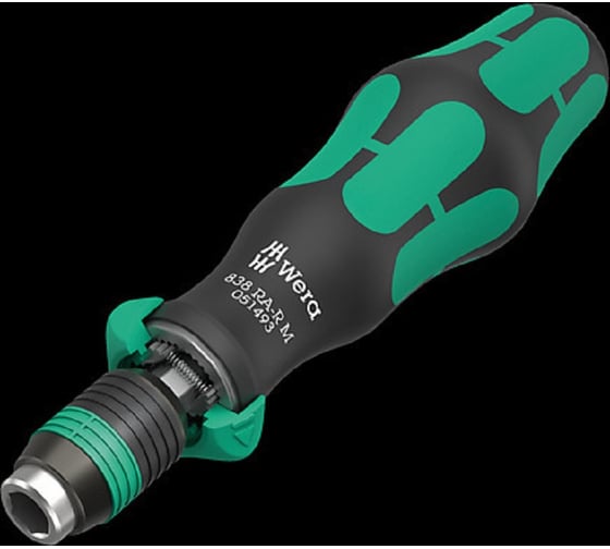 Ручка-битодержатель с функцией трещотки WERA 838 RA-R M 1/4" WE-051493
