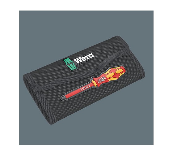 Набор бит с битодержателем WERA Kraftform Kompakt VDE 18 Universal 1 Tool Finder 1x9x98; PH1x157; PH2x157; PZ1x157; PZ2x157; 1x1x154; 1x2x154; 1x1x1 WE-006613