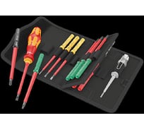 Набор бит с битодержателем WERA Kraftform Kompakt VDE 16 Universal 1 Tool Finder 1x9x98; PH1x157; PH2x157; PZ1x157; PZ2x157; 1x1x157; 1x2x157; TX10 WE-006607