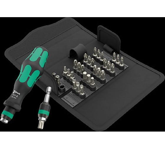 Набор бит с битодержателем WERA Kraftform Kompakt 70 Universal 32 предмета WE-057113 1
